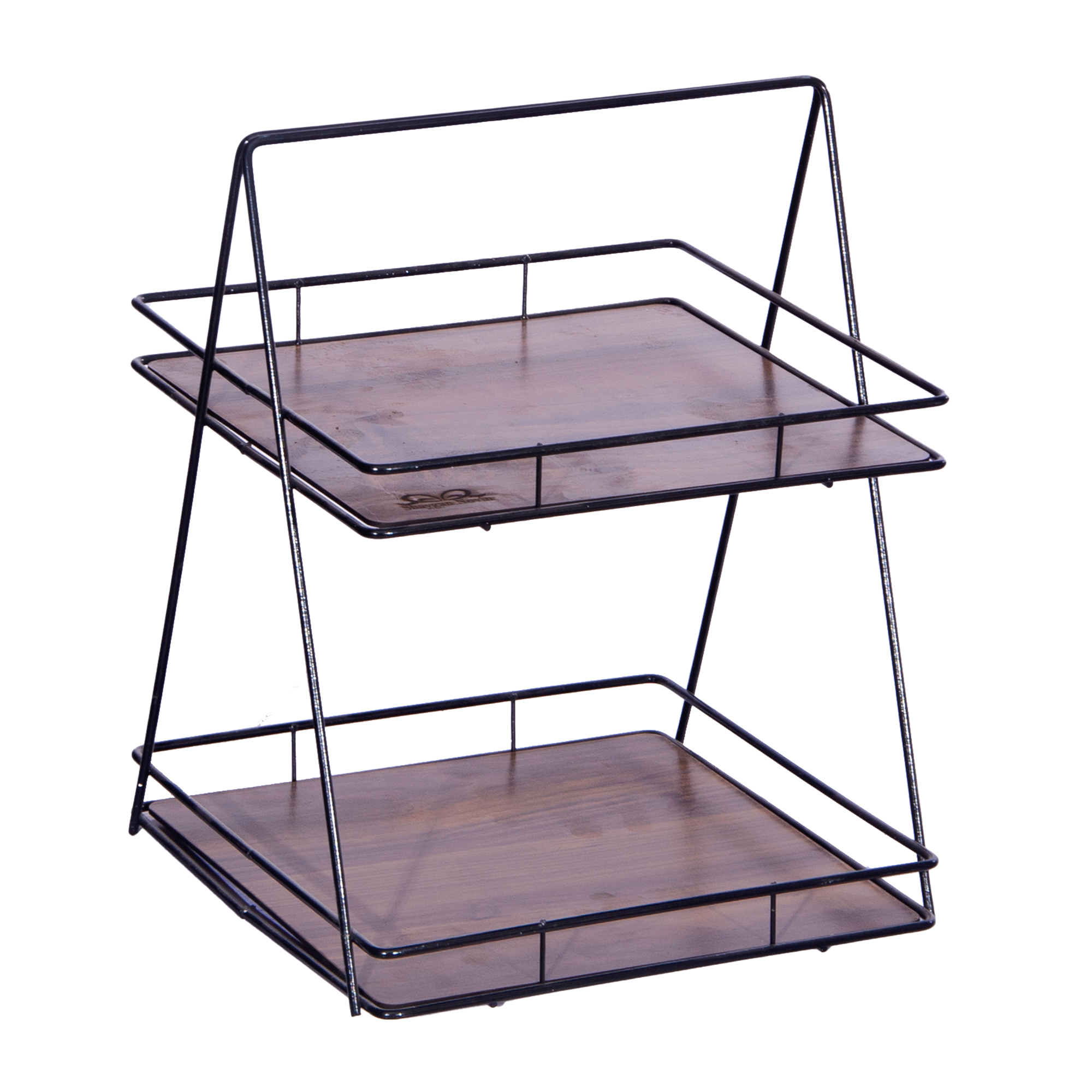 استند رومیزی تزیینی مدل دو طبقه فلزی کد 2105