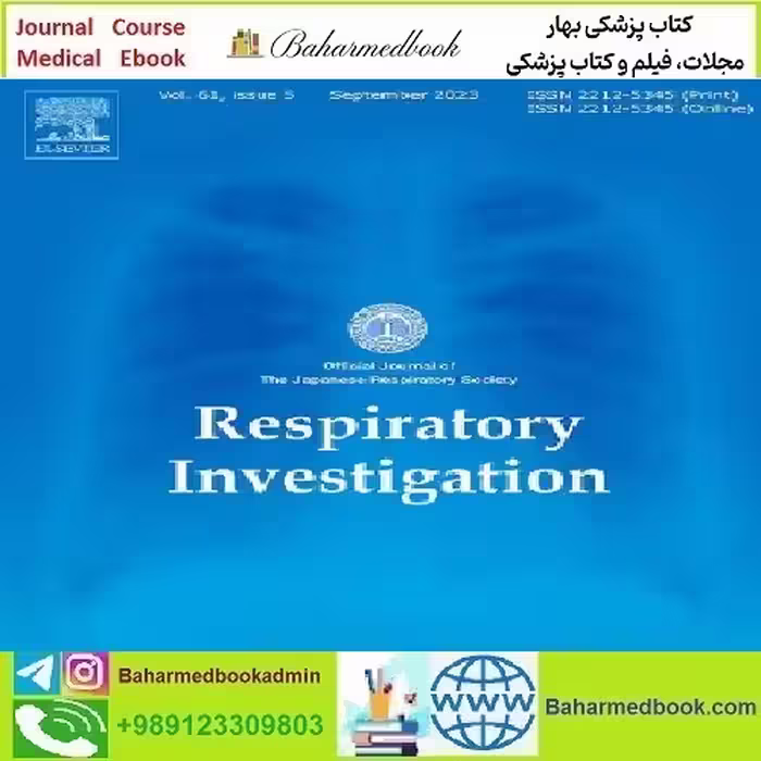 Respiratory Investigation Volume 59 Issue 1 to 6 2021 T