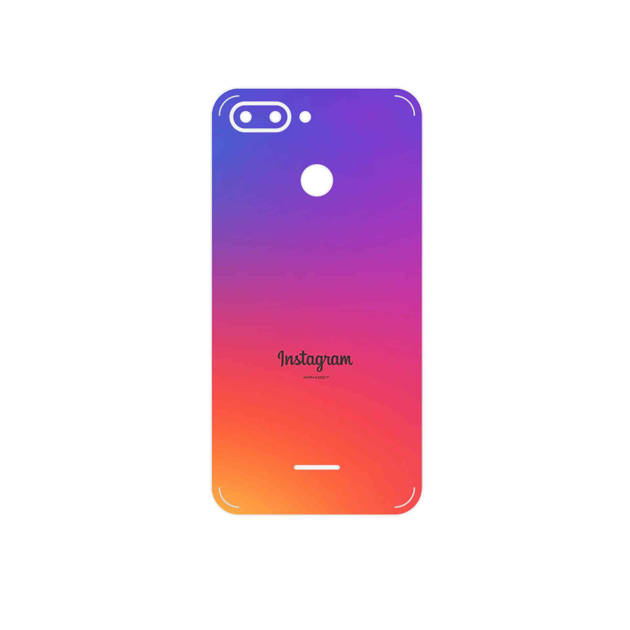 برچسب پوششی ماهوت مدل Instagram مناسب برای گوشی موبایل شیائومی Redmi 6