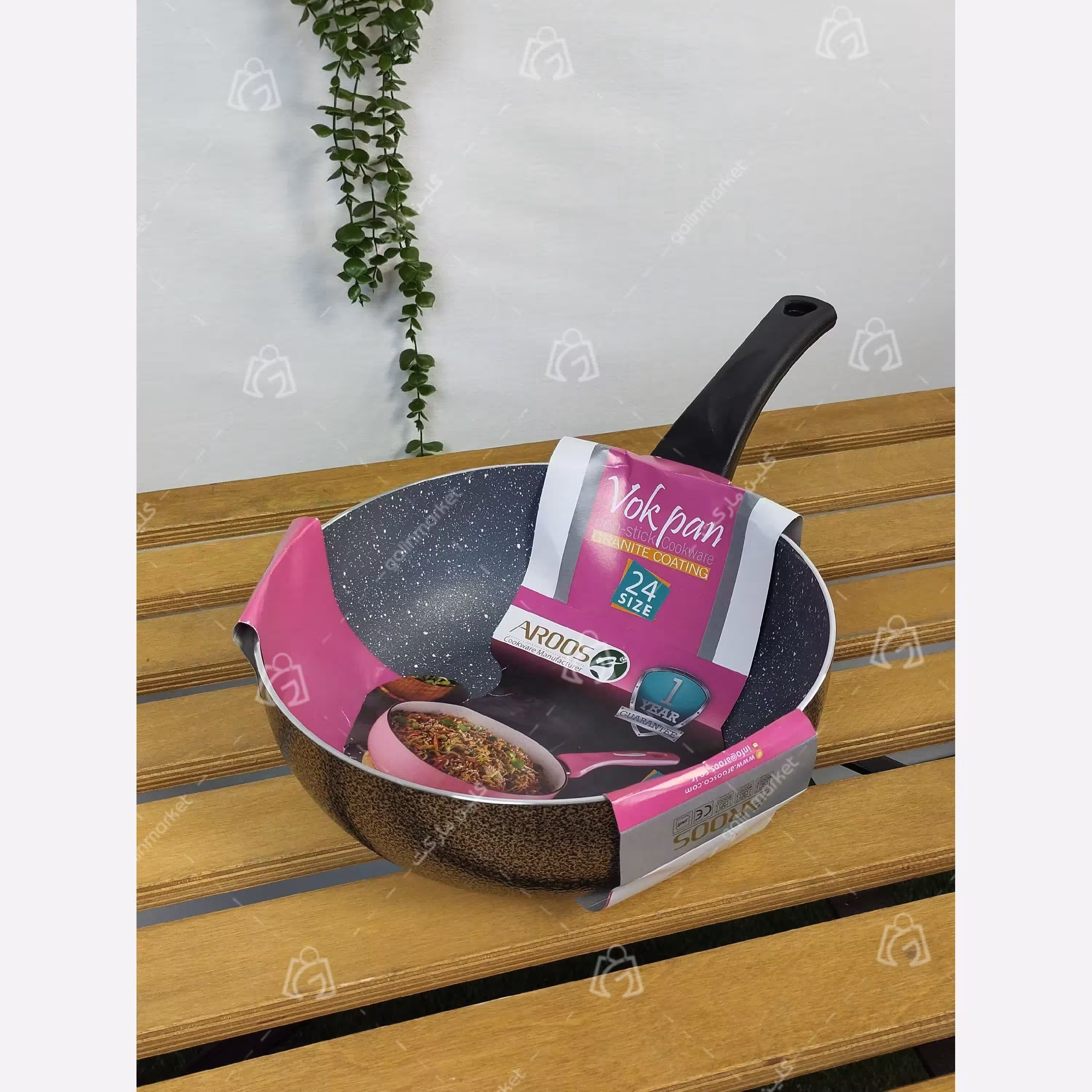 ماهیتابه تکدسته وک (WOK) برند عروس سایز 24