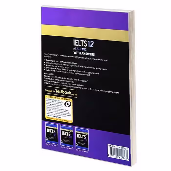 کتاب IELTS 12 ACADEMIC اثر Cambridge University Press انتشارات Cambridge