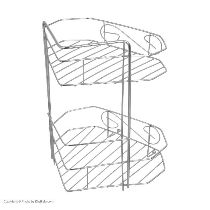 قفسه حمام شکیبا مدل H Corner Chrome 2