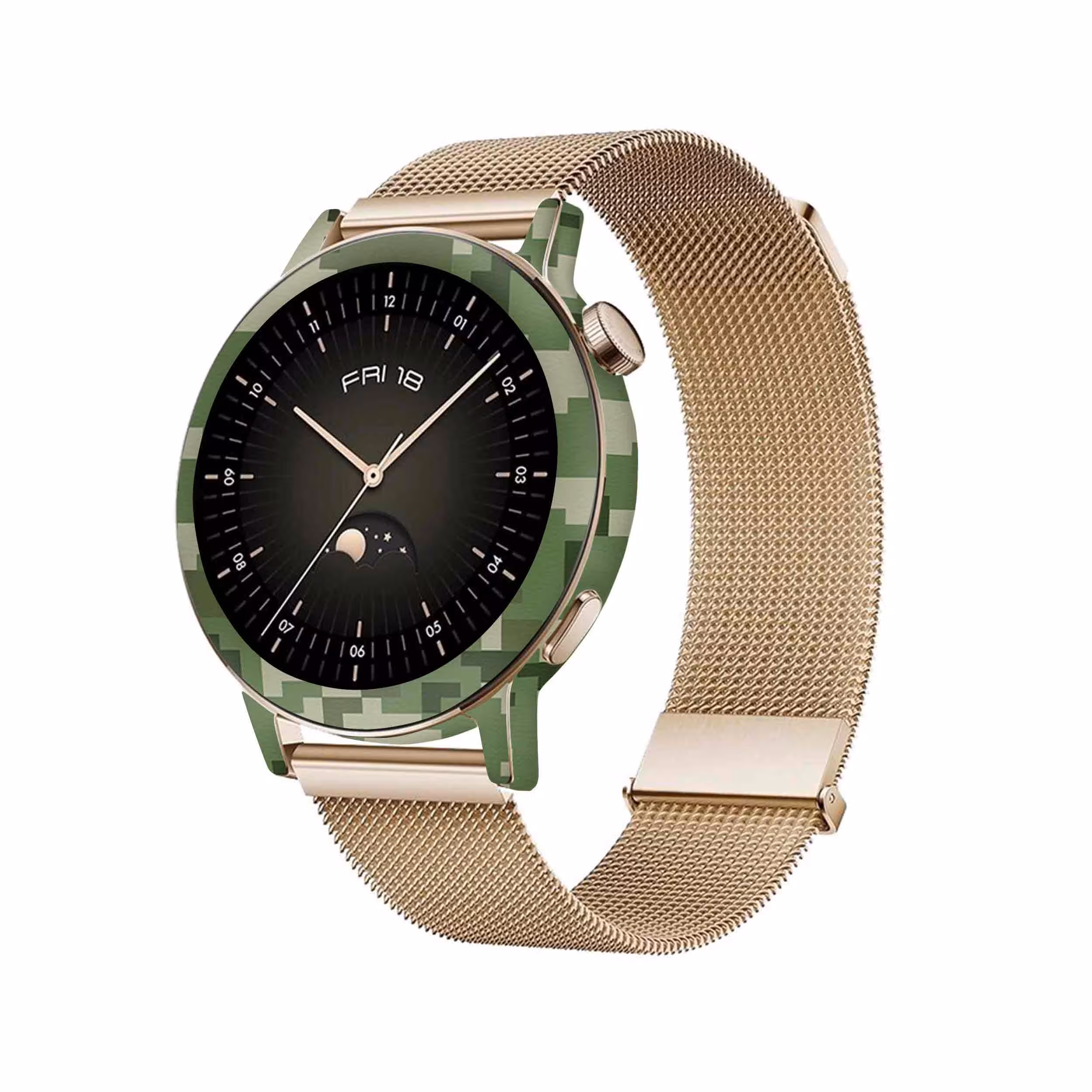 برچسب ماهوت طرح Army-Green-Pixel مناسب برای ساعت هوشمند هوآوی Watch GT 3 42mm