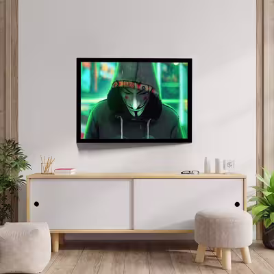 تابلو مدل anonymus guy not robot کد F-10027