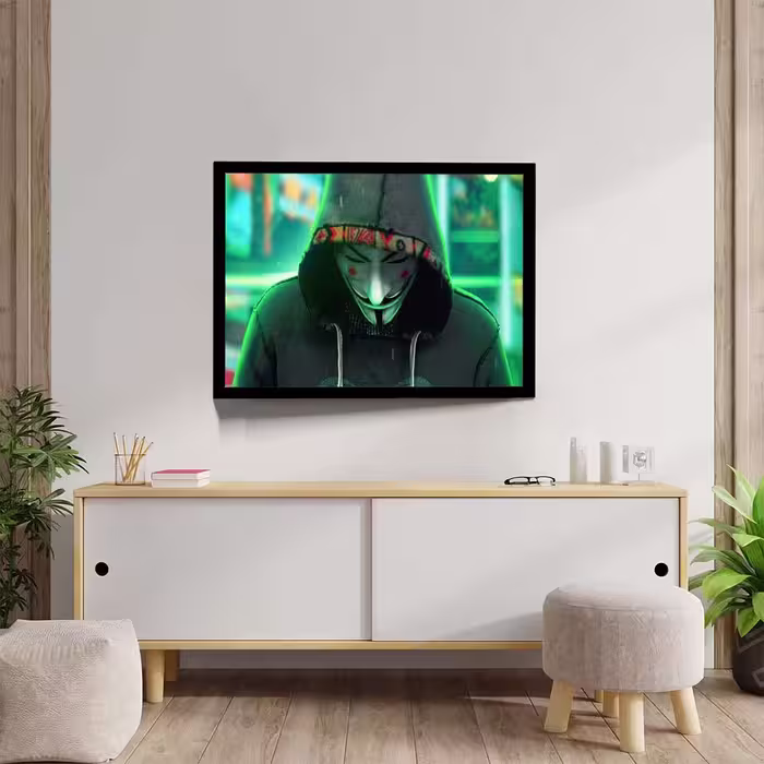 تابلو مدل anonymus guy not robot کد F-10027