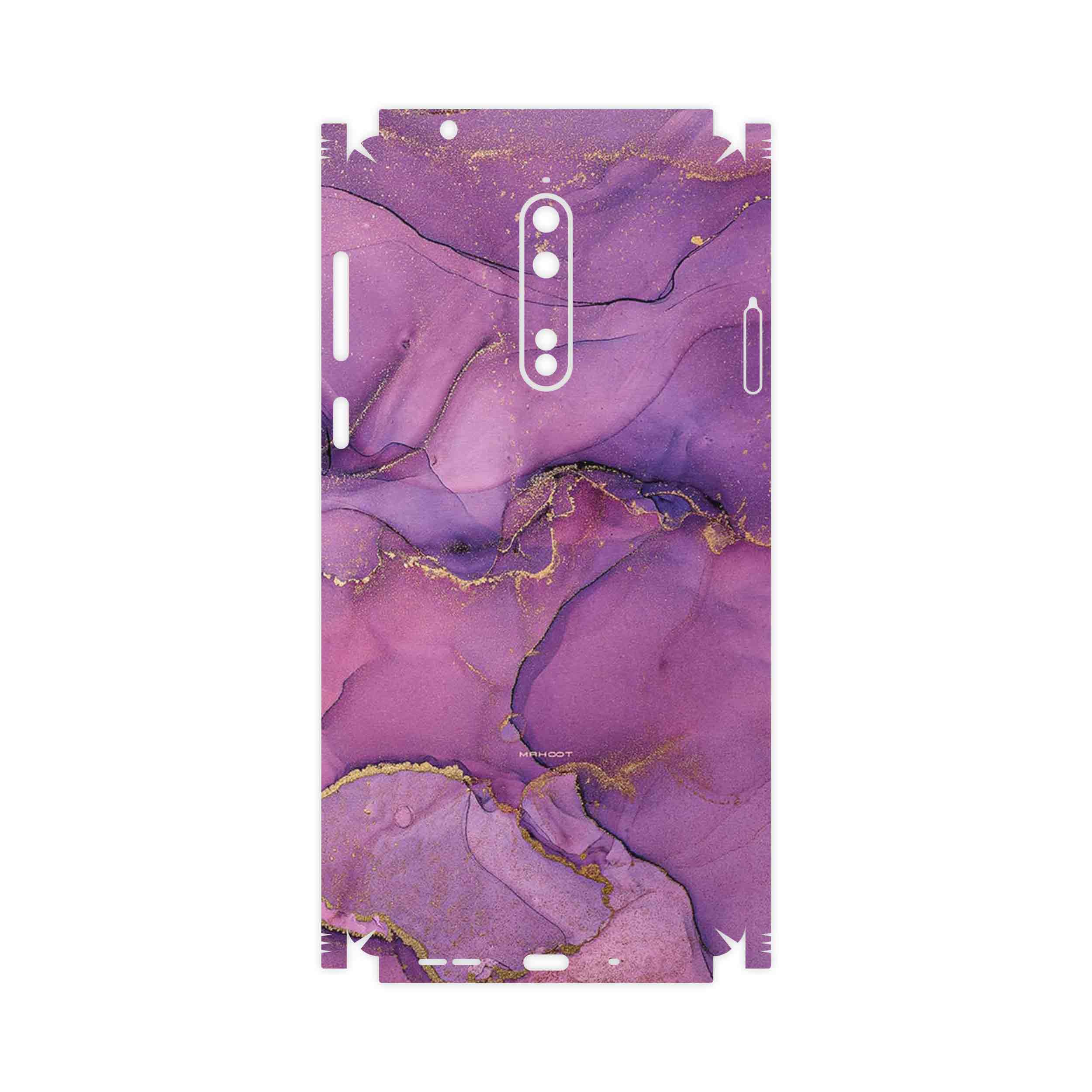 برچسب پوششی ماهوت مدل Purple Marble-FullSkin مناسب برای گوشی موبایل نوکیا 8