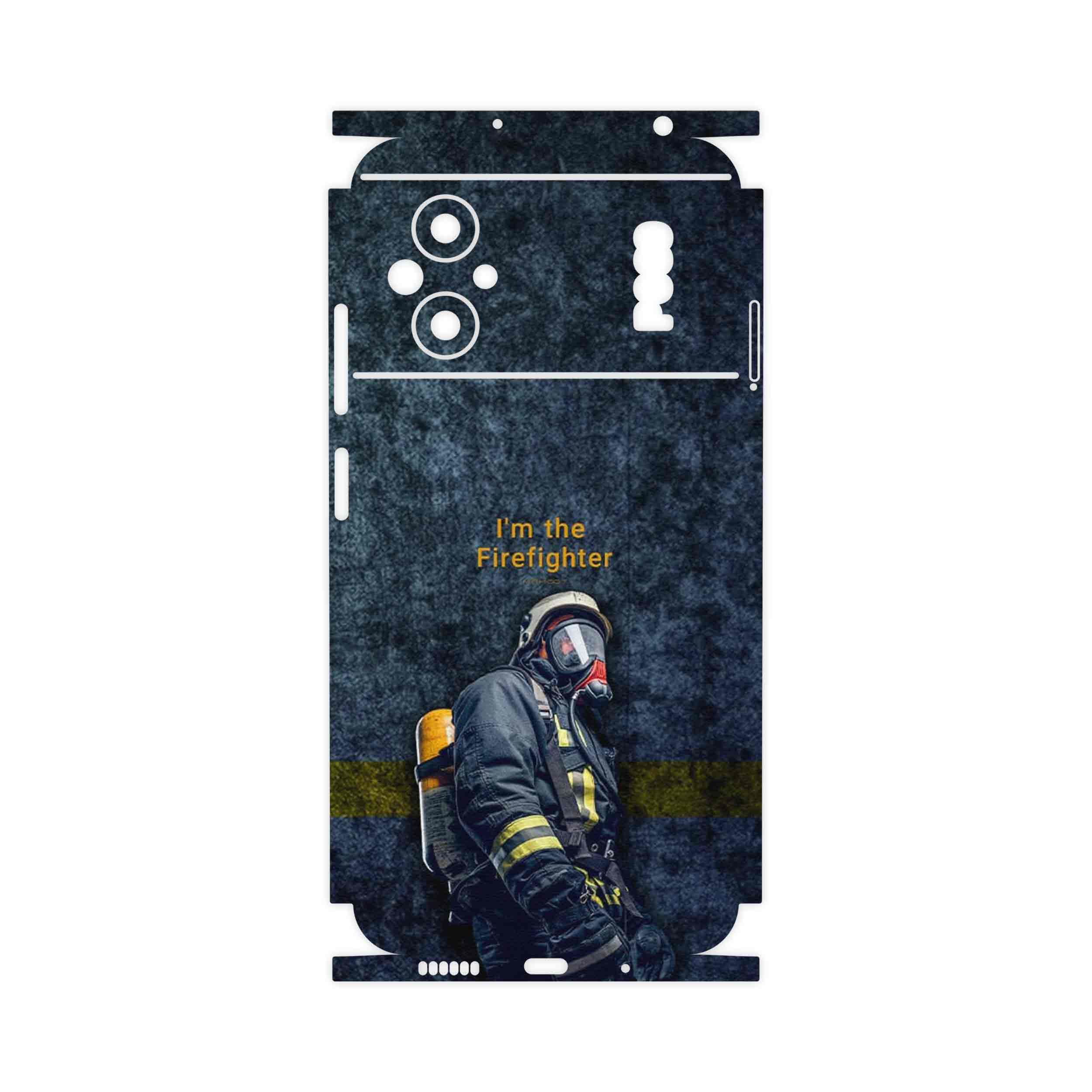 برچسب پوششی ماهوت مدل Firefighter-FullSkin مناسب برای گوشی موبایل شیائومی Poco M5