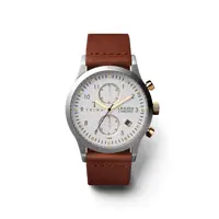 ساعت مچی عقربه ای تریوا مدل Ivory Lansen Chrono Brown classic