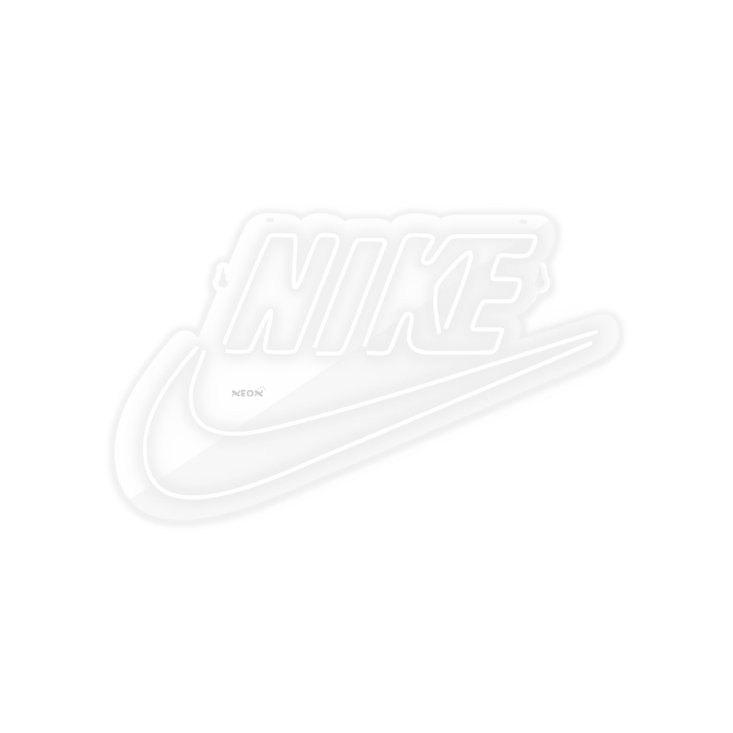چراغ دیواری نئون دیزاین طرح Nike-Text_WHT