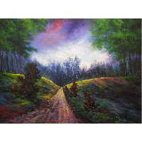 تابلو نقاشی طرح موسیقی رنگها