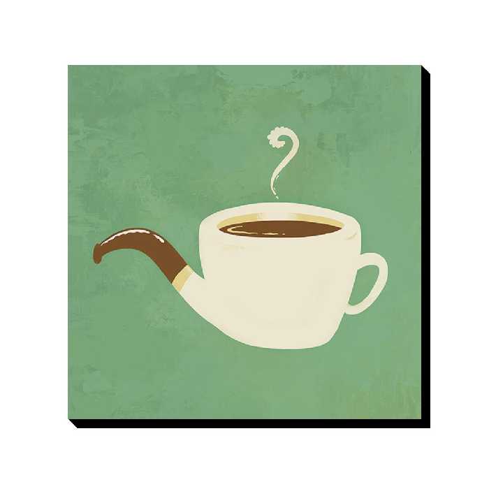 تابلو شاسی ترمه طراحان ایده مدل یک فنجان نیکوتین کد cfp1015