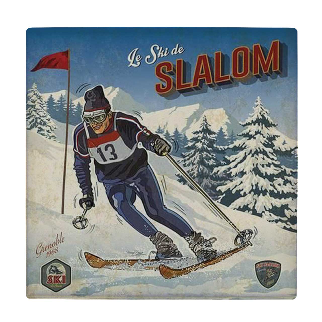 زیر لیوانی طرح اسکی کد    3788826_1797