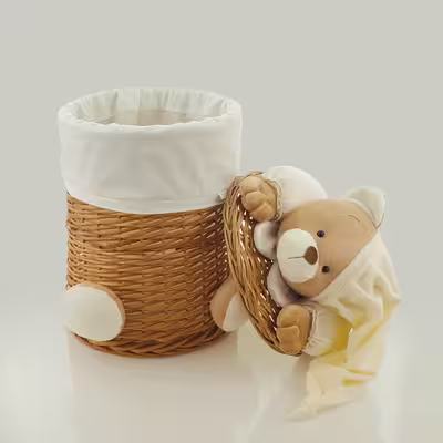 سبد رخت چرک مدل خرس نانان کد SLN-S-S