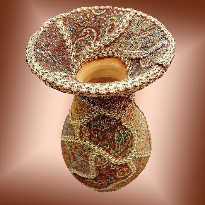 گلدان سفالی مدل ترمه کد S1