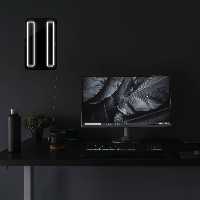 چراغ دیواری نئون دیزاین مدل Pause-BL_WHT