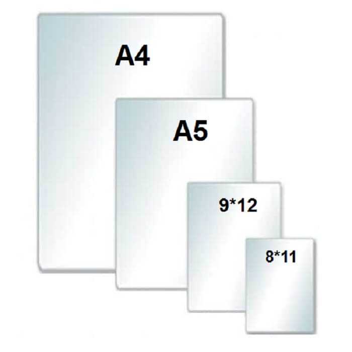 طلق پرس 150 میکرون سایز A4
