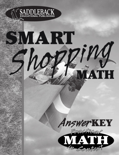 خرید و دانلود نسخه کامل کتاب Smart Shopping Teacher Notes (Practical Math in Context)
