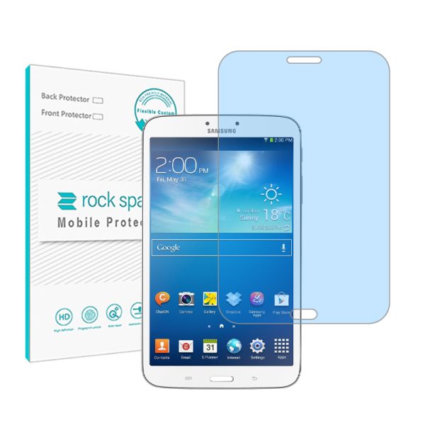 گلس تبلت سامسونگ Galaxy Tab 3 80 3G مدل نانو هیدروژل آنتی بلو برند راک اسپیس کد 13147L