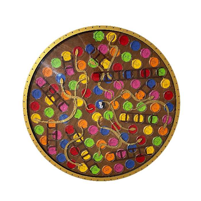 بازی فکری منچ و مار پله مدل 6_55