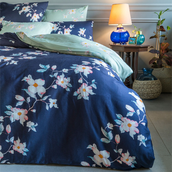 سرویس ملحفه لایکو مدل گل نسا  کد 90 یک نفره چهار تکه