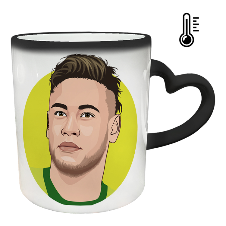 ماگ حرارتی مدل دسته قلبی طرح نیمار کد 98