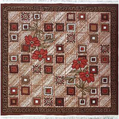 گلیم ماشینی ستاره طلایی ملت مدل 9405