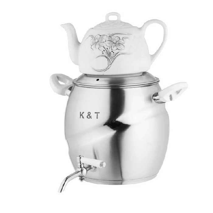 ست کتری و قوری چینی برند کی اند تی مدل 1020