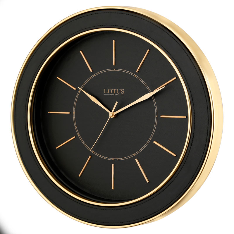 ساعت ديواری فلزی لوتوس کد محصول: LC-2204-FERNLEY-B-GOLD