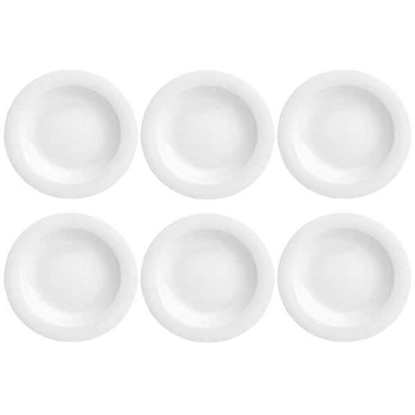 بشقاب خورش خوری چینی زرین ایران مدل LAV20-01 بسته 6 عددی