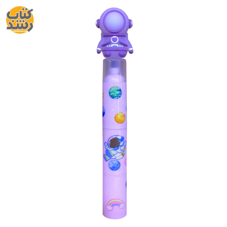 ماژیک علامت زن (هایلایتر) 3 رنگ فانتزی مدل MD-179 طرح فضانورد