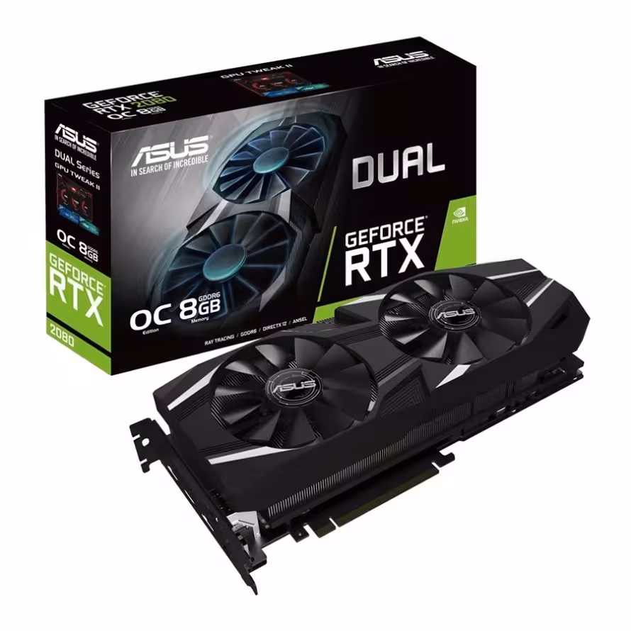 کارت گرافیک ایسوس DUAL GeForce RTX 2080 OC 8G