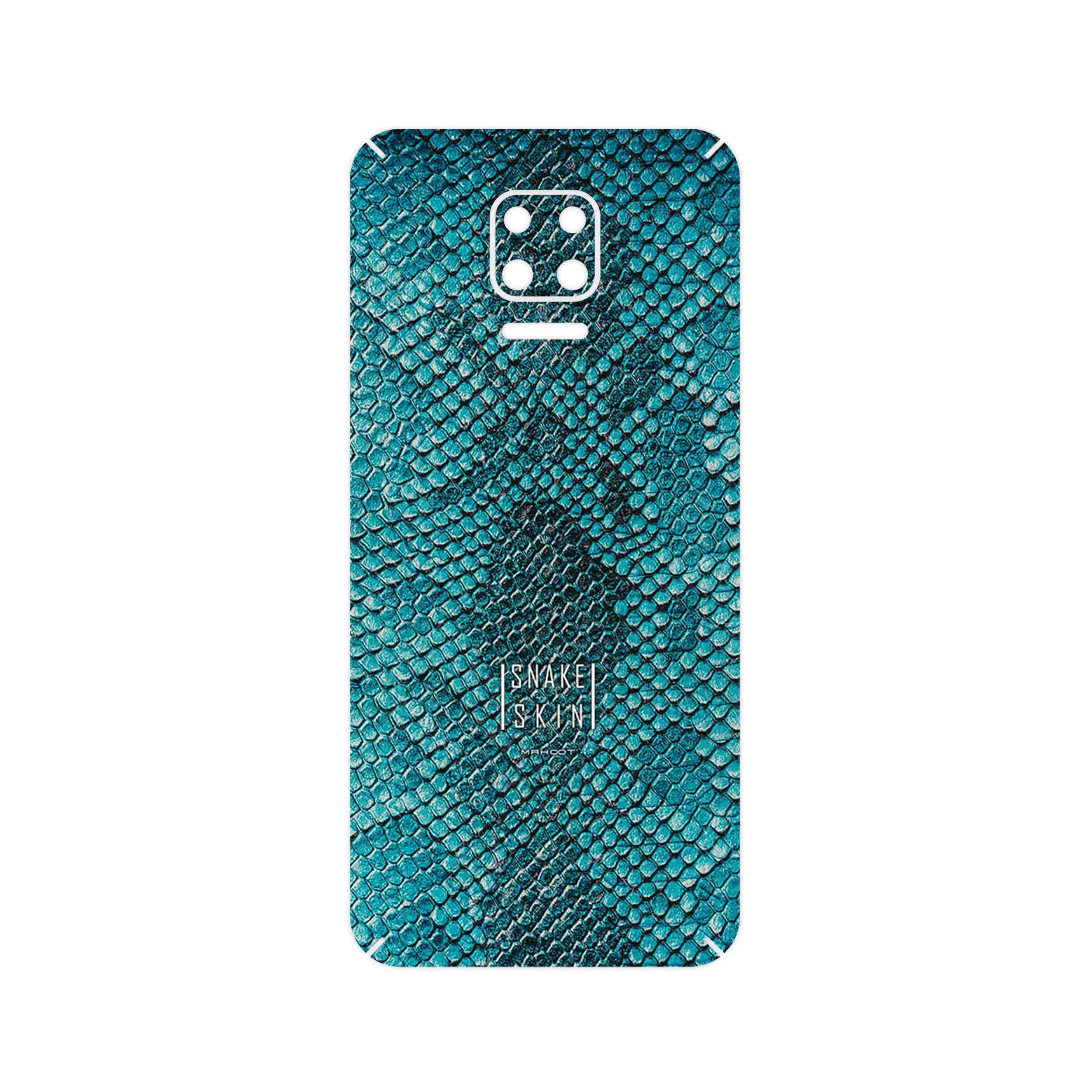 برچسب پوششی ماهوت مدل Blue Snake Skin مناسب برای گوشی موبایل شیائومی Redmi Note 9S