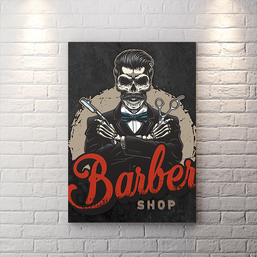 تابلو شاسی آرایشگاه مردانه BAs-6725