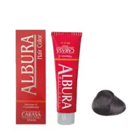 رنگ مو آلبورا مدل carasa شماره C5-6.1 حجم 100 میلی لیتر رنگ بلوند دودی تیره مجموعه 2 عددی