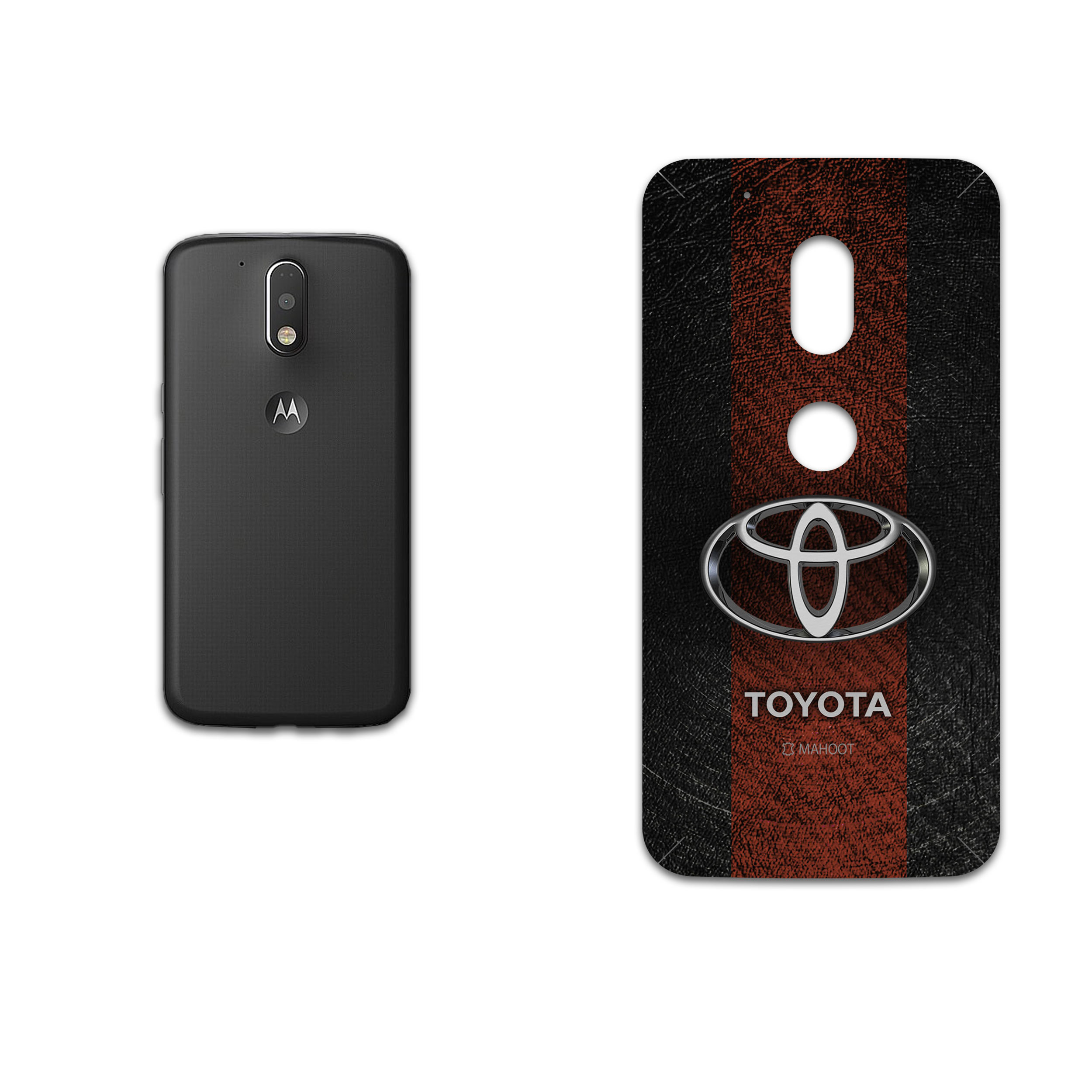 برچسب پوششی ماهوت مدل TOYOTA-Logo مناسب برای گوشی موبایل موتورولا Moto G4 Play