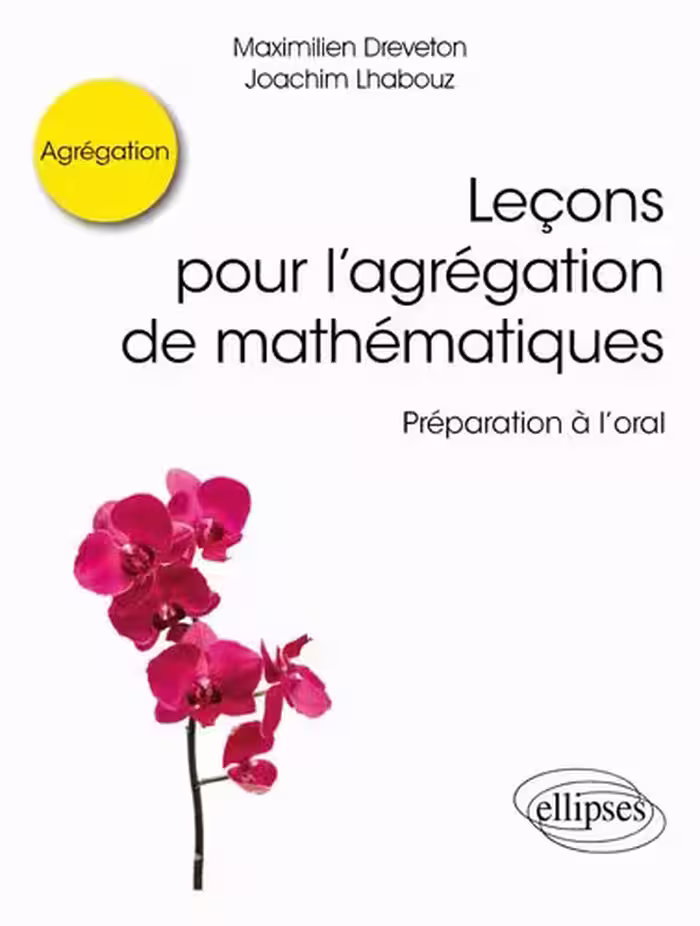 خرید و دانلود نسخه کامل کتاب Leçons pour l’agrégation de mathématiques