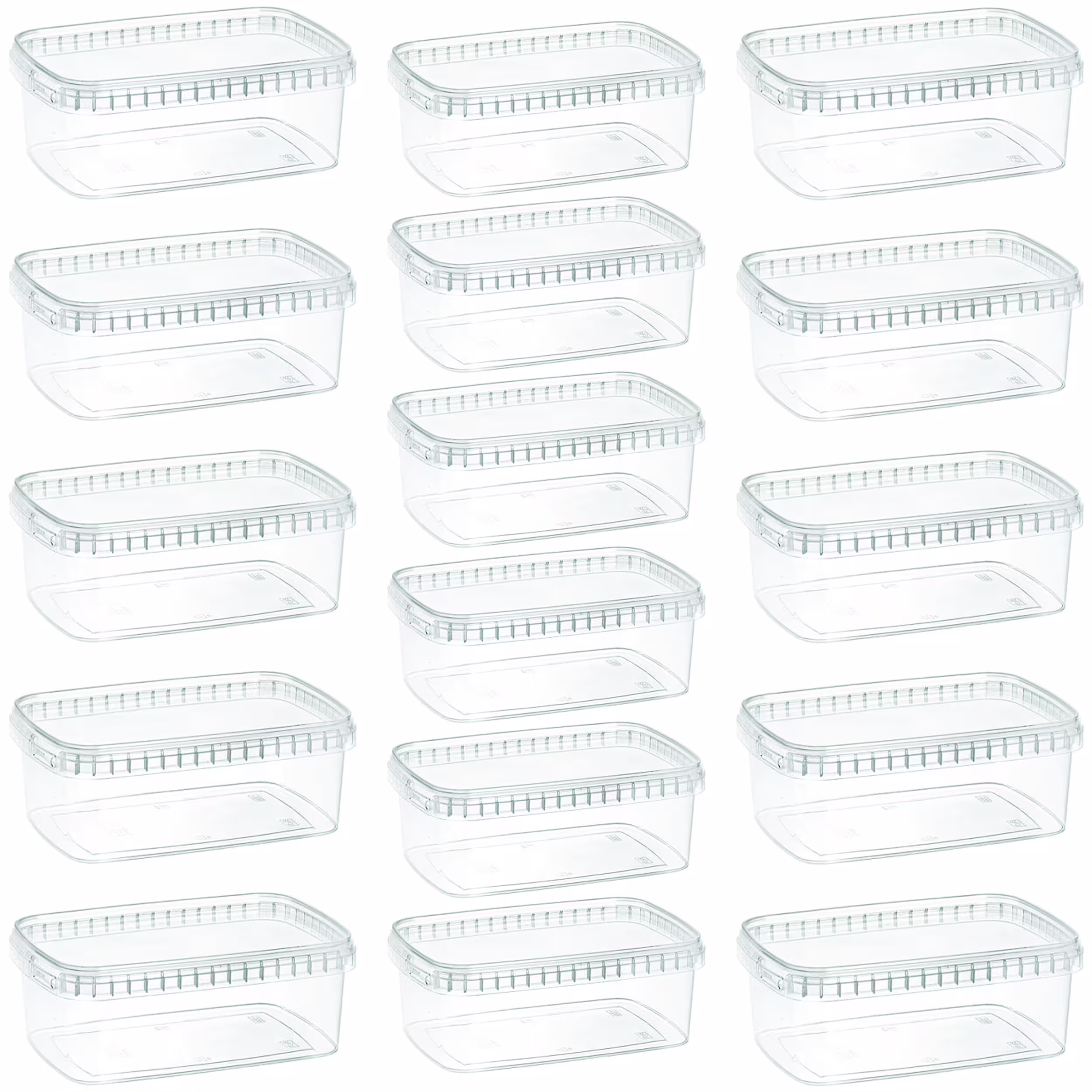 ظرف نگهدارنده طب پلاستیک مدل 1200C بسته 16 عددی 