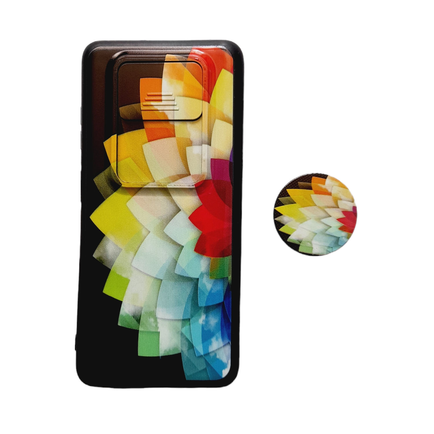 کاور طرح کشویی مدل X3 مناسب برای گوشی موبایل شیائومی Poco X3 به همراه پاپ سوکت