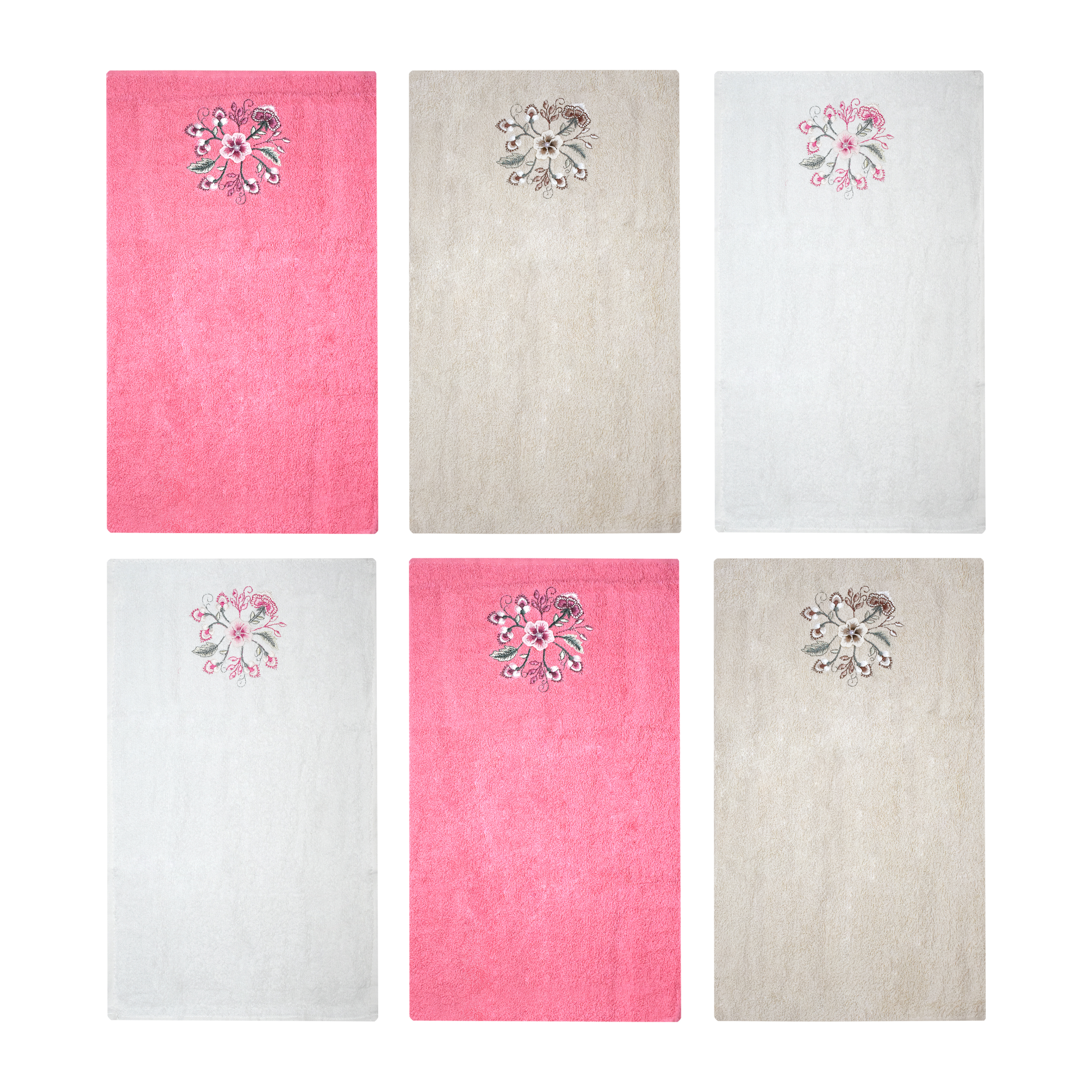 حوله آشپزخانه ربکا مدل R-52341 سایز 30x50 سانتی متر مجموعه 6 عددی