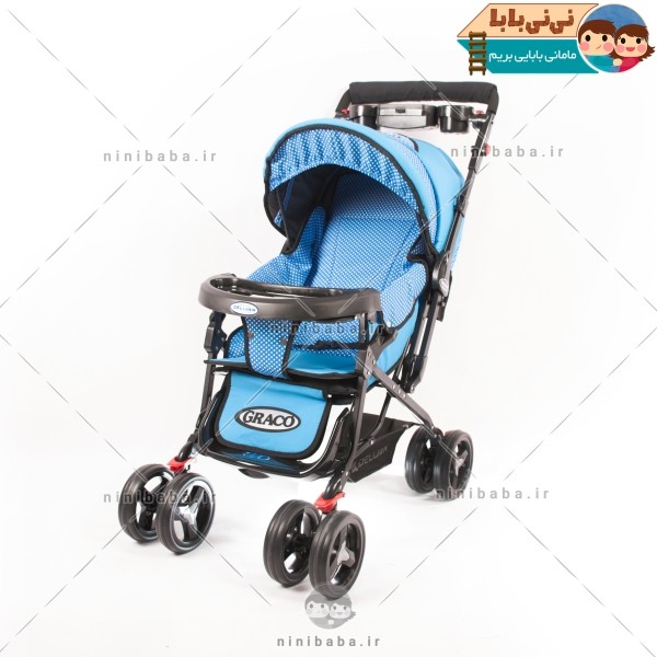 کالسکه دلیجان مدل یوفو طرح آبی شطرنجی