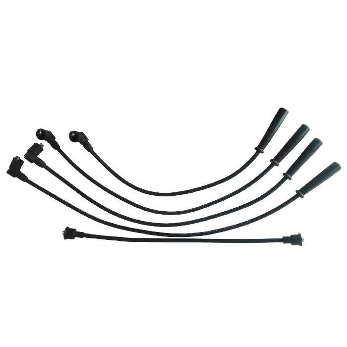 وایر شمع خودرو نیلو خودرو کد 0011 مناسب برای پراید مجموعه 5 عددی