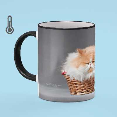 ماگ حرارتی بیگ ماگ مدل گربه کد 2430