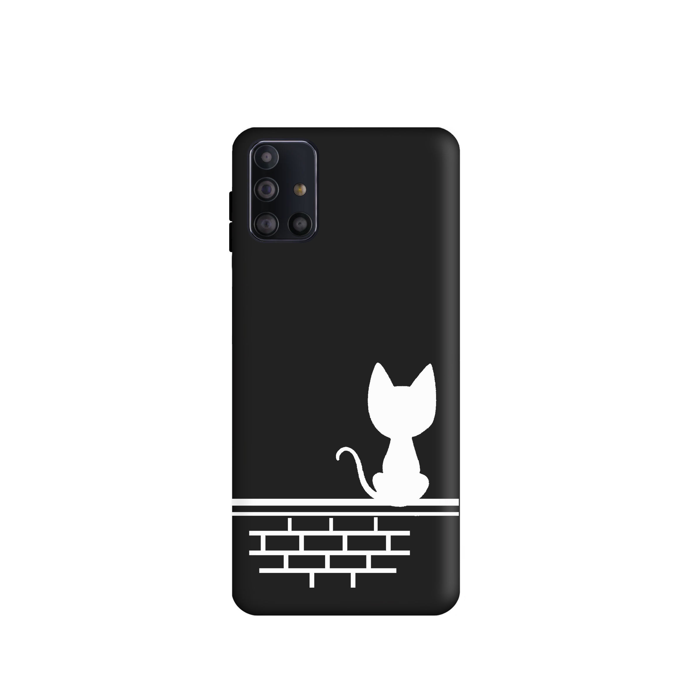 کاور طرح   گربه مینیمال کد y3930 مناسب برای گوشی موبایل سامسونگ  Galaxy M31S