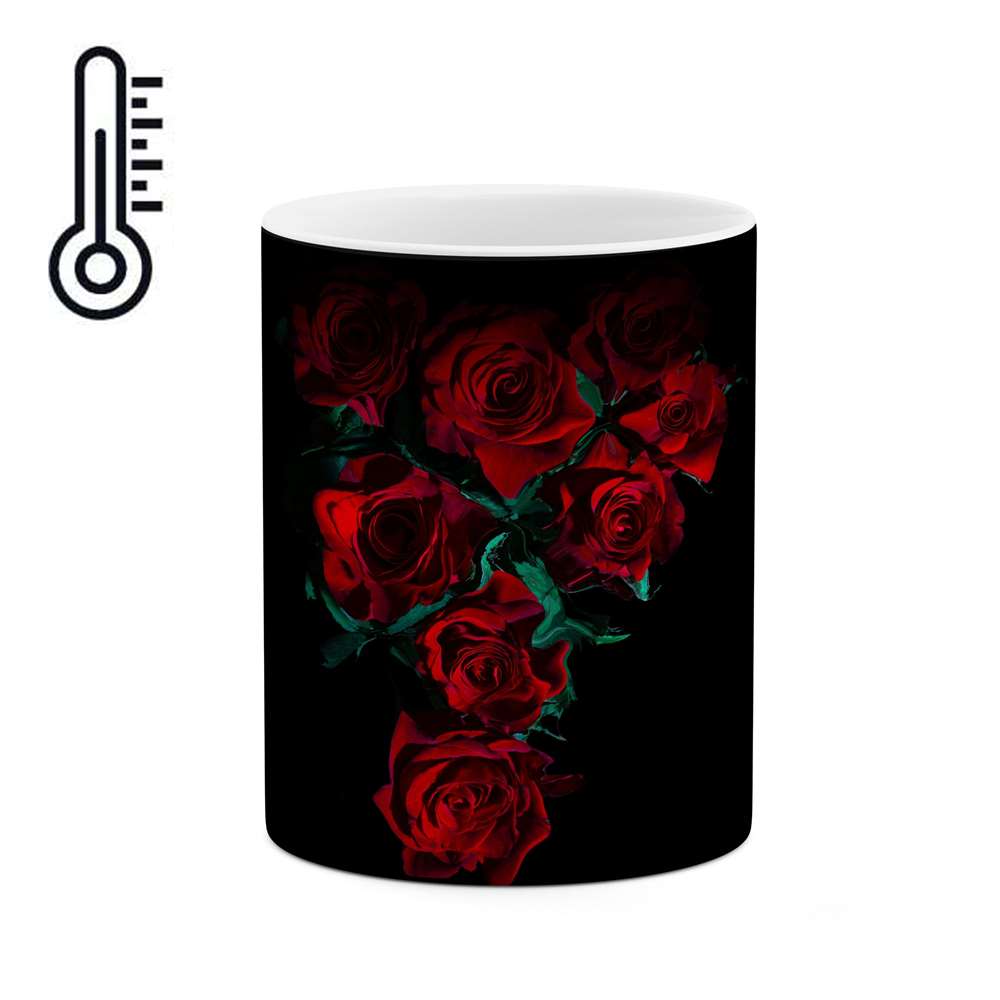 ماگ حرارتی طرح گل مدل mgph11801