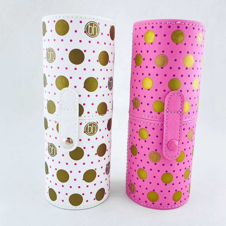 ست براش دوازده تیکه بی اچ استند استوانه ای خالخالی کاملا کاربردی موهای نرم و لطیف تراکم عالی بدون ریزش قابل شستشو 