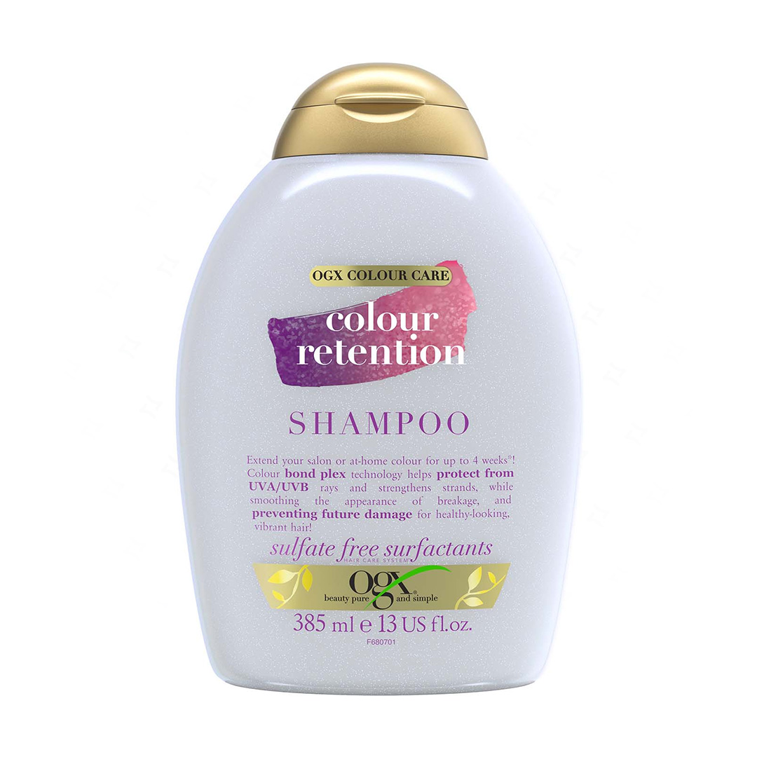خرید اقساطی شامپو مو او جی ایکس مدل Colour Retention حجم 385 میلی لیتر | پرداخت 4 قسطه ارسال سریع