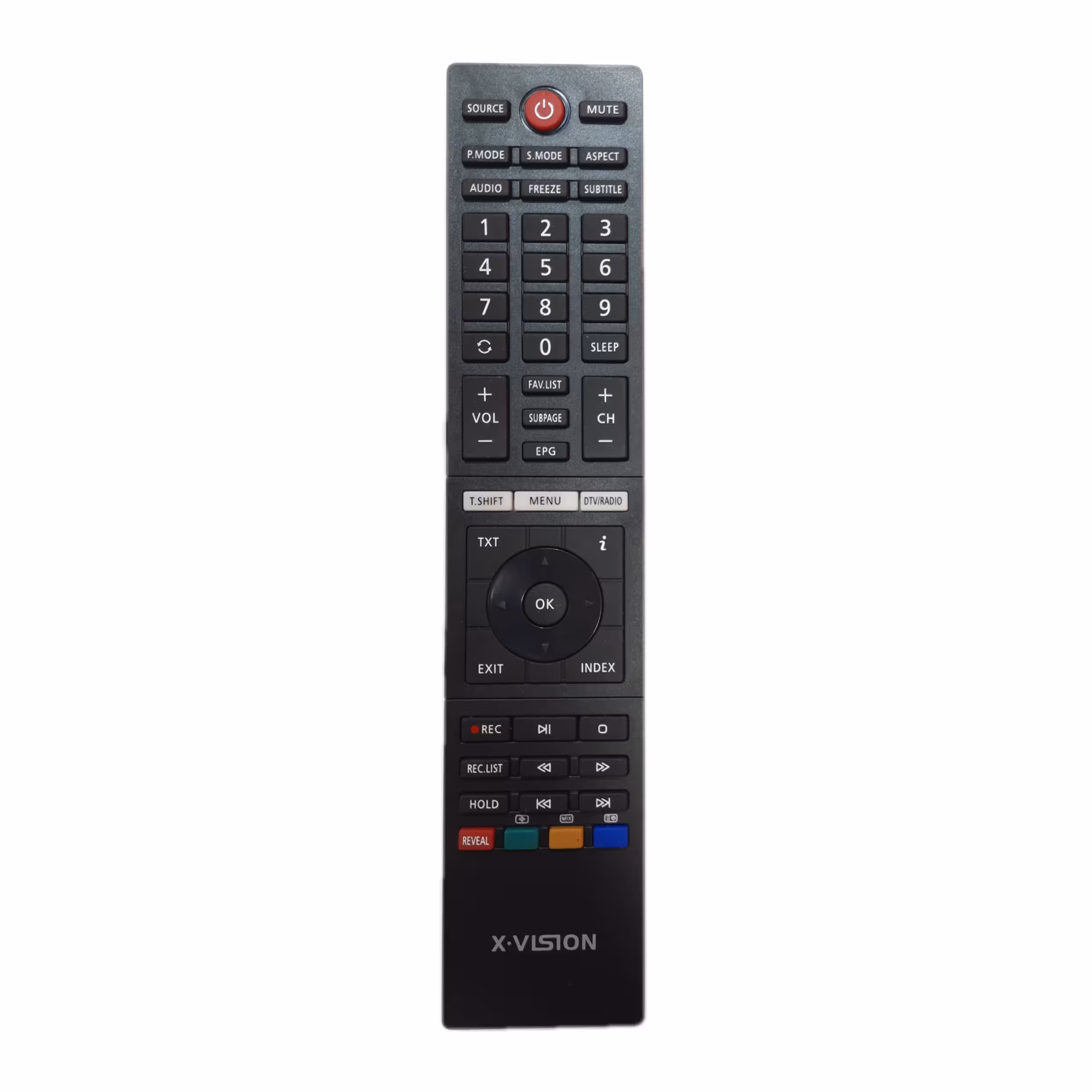 ریموت کنترل تلویزیون ایکس ویژن مدل p98