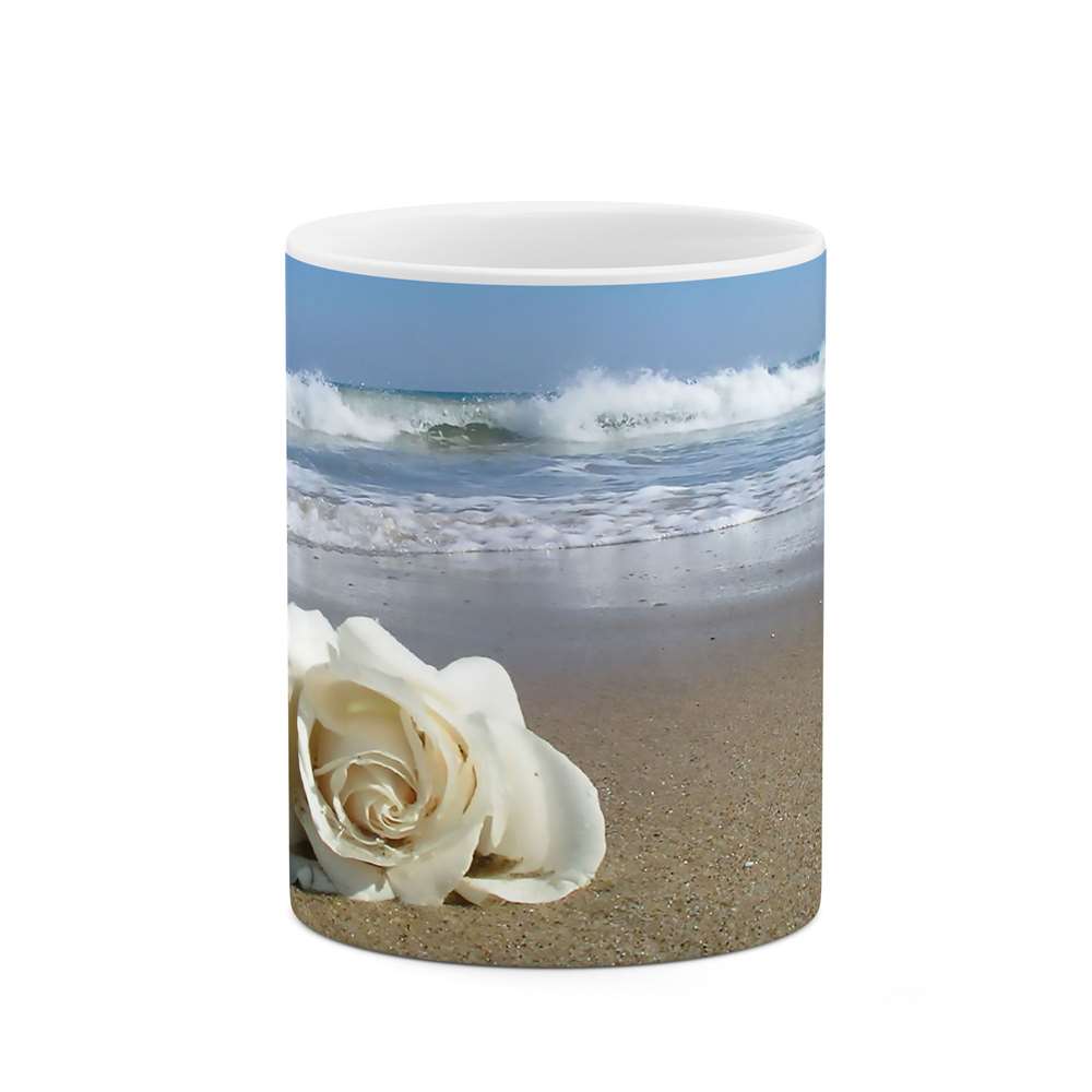 ماگ طرح گل در ساحل مدل mgs05466