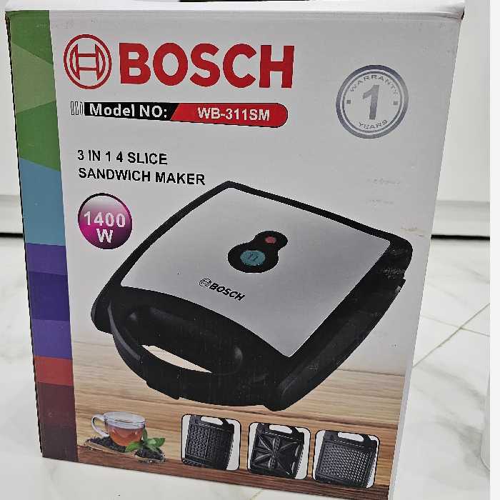 اسنک ساز ساندویچ ساز  گریل کن وافل ساز(سه کاره)برند بوش 