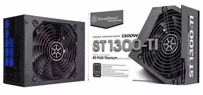 منبع تغذیه کامپیوتر سیلوراستون مدل Strider Titanium SST-ST1300-TI
